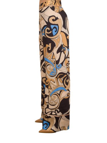 Женские повседневные брюки NENETTE PANTALONE TESSUTO TWILL POLY STAMPA FOULARD FANTASIA