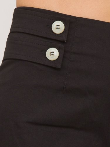 Жіночі повсякденні штани NENETTE PANTALONE GAMBA LARGA TESSUTO RASATELLO COTONE NERO