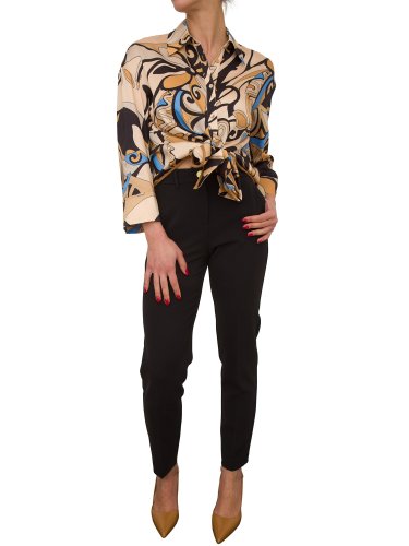 Женская рубашка с длинным рукавом NENETTE CAMICIA OVER TESSUTO TWILL POLY STAMPA FOULARD FANTASIA
