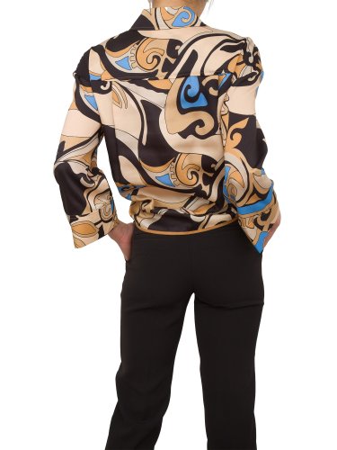 Женская рубашка с длинным рукавом NENETTE CAMICIA OVER TESSUTO TWILL POLY STAMPA FOULARD FANTASIA