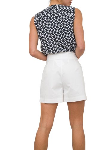 Женское боди NENETTE BODY SENZA MANICHE FLUIDO POLY STAMPA GEOMETRICA BLU