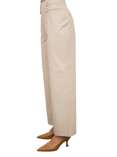 Жіночі повсякденні штани NENETTE PANTALONE GAMBA LARGA TESSUTO RASATELLO COTONE BEIGE