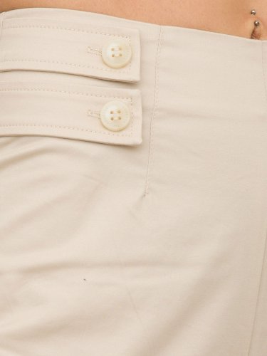 Жіночі повсякденні штани NENETTE PANTALONE GAMBA LARGA TESSUTO RASATELLO COTONE BEIGE