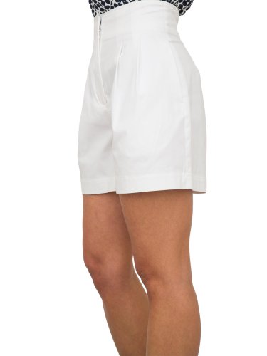 Женские шорты NENETTE  BERMUDA C/PIEGHE  TESSUTO RASATELLO COTONE BIANCO
