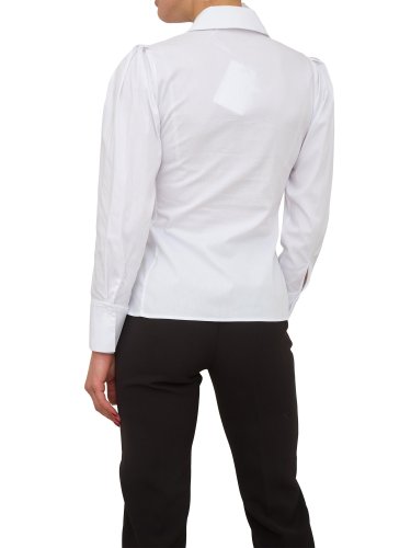 Женская рубашка с длинным рукавом NENETTE CAMICIA FI  MANICA LUNGA POPELINE STRETCH UNITO BIANCO