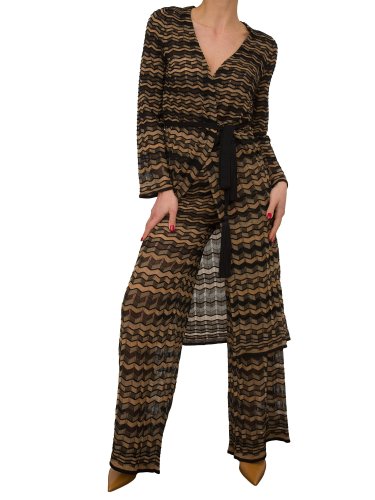 Жіночі повсякденні штани NENETTE PANTALONE IN MAGLIA GRUPPO ZIGZAG MULTICOLOR FANTASIA