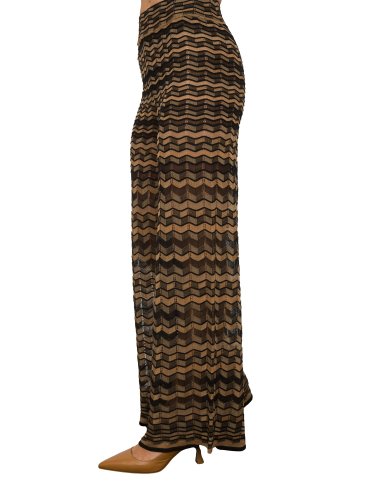 Жіночі повсякденні штани NENETTE PANTALONE IN MAGLIA GRUPPO ZIGZAG MULTICOLOR FANTASIA