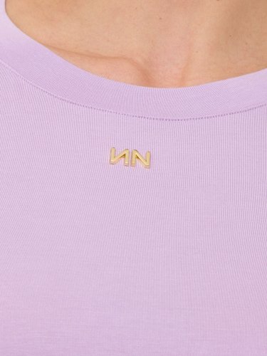 Женская футболка NENETTE T-SHIRT MANICA CORTA GIROCOLLO PORTALOGO CARRY OVER LILLA