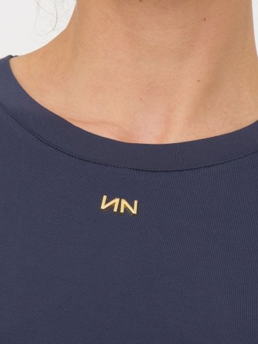 Женская футболка NENETTE T-SHIRT MANICA CORTA GIROCOLLO PORTALOGO CARRY OVER BLU