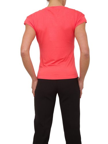 Жіноча футболка NENETTE  T-SHIRT MANICA CORTA GIROCOLLO PORTALOGO CARRY OVER CORALLO