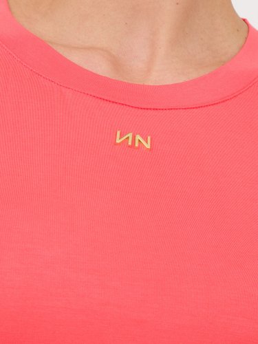 Жіноча футболка NENETTE  T-SHIRT MANICA CORTA GIROCOLLO PORTALOGO CARRY OVER CORALLO