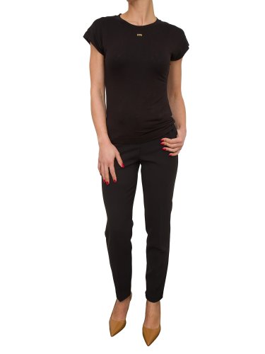 Женская футболка NENETTE T-SHIRT MANICA CORTA GIROCOLLO PORTALOGO CARRY OVER NERO