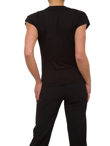 Женская футболка NENETTE T-SHIRT MANICA CORTA GIROCOLLO PORTALOGO CARRY OVER NERO