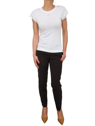 Женская футболка NENETTE T-SHIRT MANICA CORTA GIROCOLLO PORTALOGO CARRY OVER BIANCO