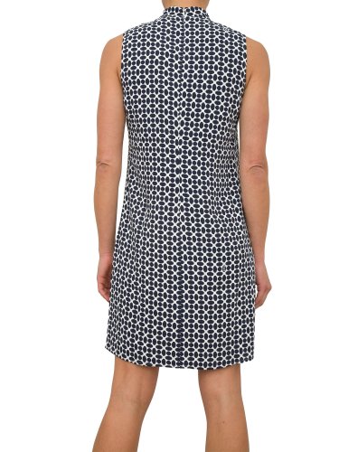 Жіноче плаття NENETTE ABITO SENZA MANICHE FLUIDO POLY STAMPA GEOMETRICA BLU