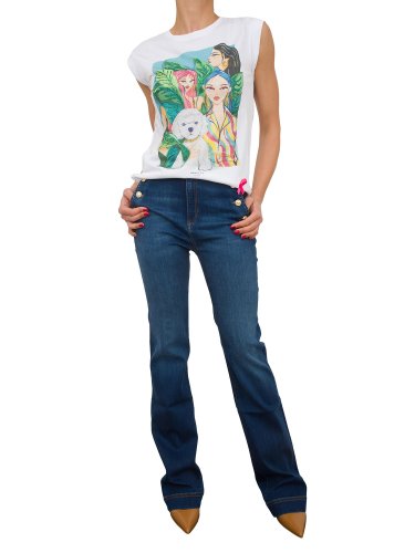 Жіночі джинси NENETTE PANTALONE BOOTCUT DENIM SUPERSTRETCH BLU DENIM