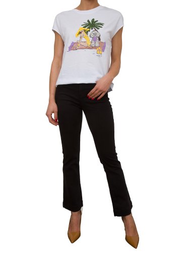 Женские повседневные брюки NENETTE PANTALONE TROMBETTA BULL TINTO CAPO NERO