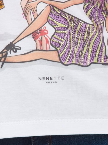 Жіноча футболка NENETTE T-SHIRT MANICA CORTA BIANCO