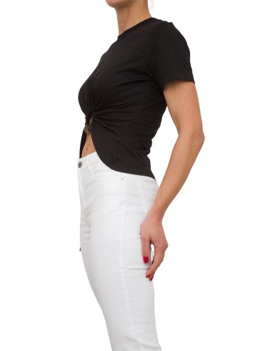 Женская футболка NENETTE T-SHIRT MANICA CORTA C/PIERCING JERSEY COTONE NERO