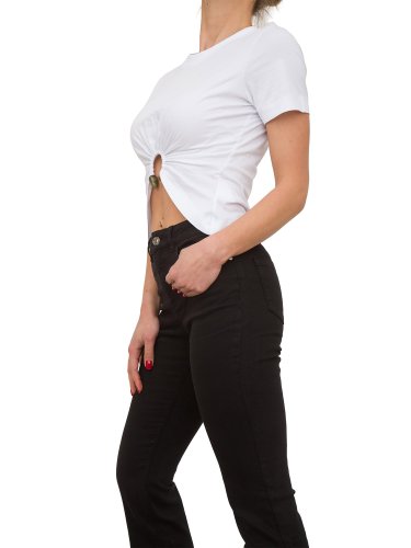 Женская футболка NENETTE T-SHIRT MANICA CORTA C/PIERCING JERSEY COTONE BIANCO