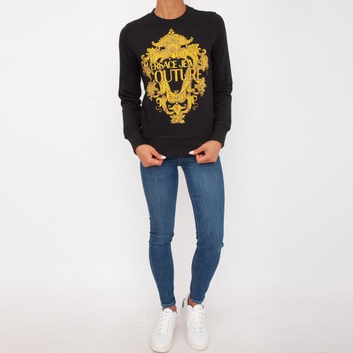 Жіноча толстовка VERSACE JEANS FELPE SERIGRAFICHE NERO