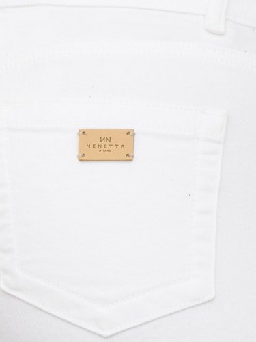 Женские повседневные брюки NENETTE PANTALONE TROMBETTA BULL TINTO CAPO BIANCO