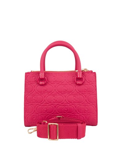 Женская сумка с ручками  LIU JO ECS S SATCHEL DOUBLE ZIP FUXIA