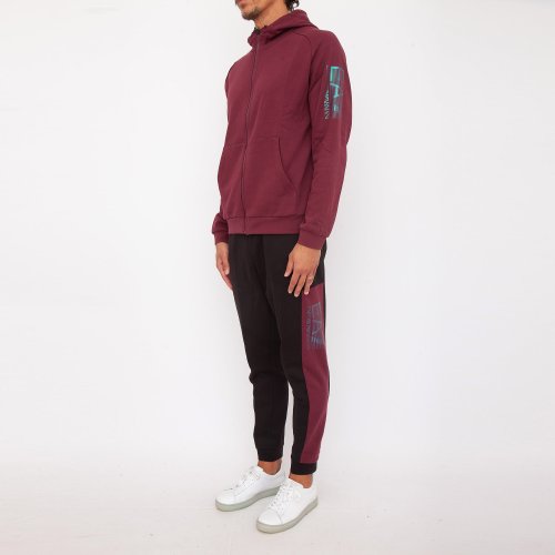 Чоловічий спортивний костюм EA7 EMPORIO ARMANI TRACKSUIT BORDEAUX