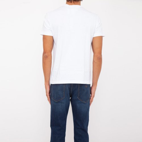 Чоловіча футболка VERSACE JEANS MAGLIETTA T-SHIRT LOGO (Istituzionale) BIANCO