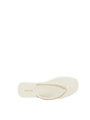 Жіночі тапочки та шльопанці MICHAEL MICHAEL KORS JINX FLIP FLOP BEIGE