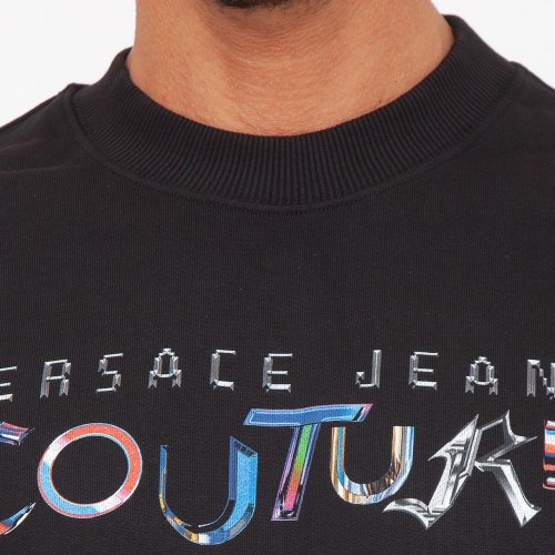 Мужская толстовка VERSACE JEANS FELPE SERIGRAFICHE NERO