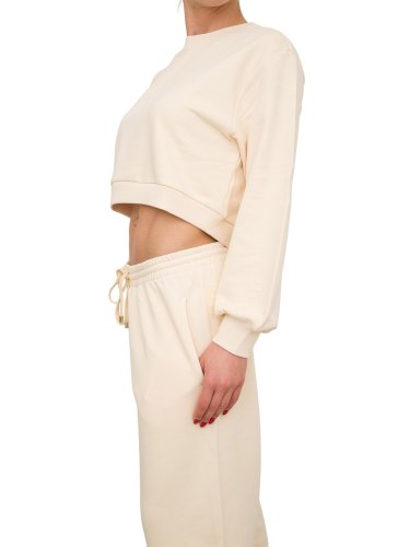 Женская толстовка PATRIZIA PEPE FELPA/SWEATSHIRT AVORIO