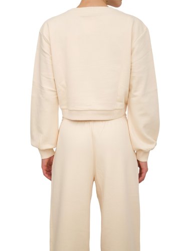 Женская толстовка PATRIZIA PEPE FELPA/SWEATSHIRT AVORIO