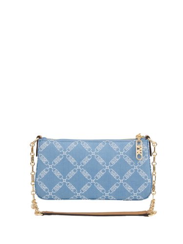 Жіноча кросбоді MICHAEL MICHAEL KORS MD CHAIN POUCHETTE BLU DENIM