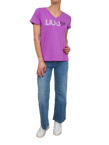 Жіноча футболка LIU JO T-SHIRT ST P M/C VIOLA