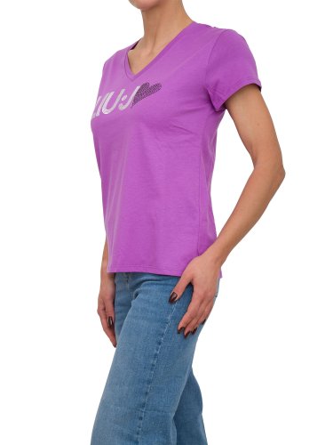 Жіноча футболка LIU JO T-SHIRT ST P M/C VIOLA