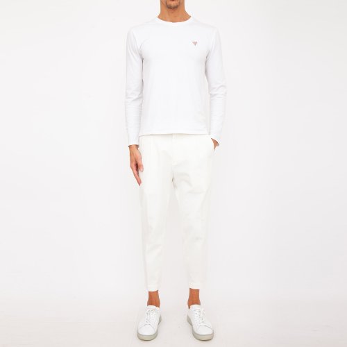 Мужские повседневные брюки PAOLO PECORA Pantalone Tessuto BIANCO