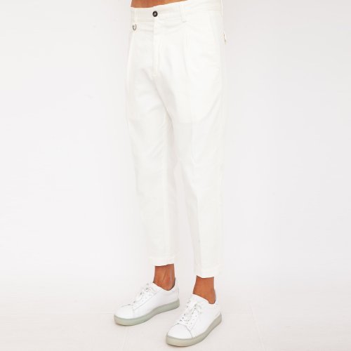Мужские повседневные брюки PAOLO PECORA Pantalone Tessuto BIANCO