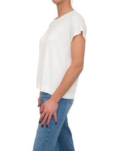 Жіноча футболка LIU JO  ECS T-SHIRT ST P M/C BIANCO