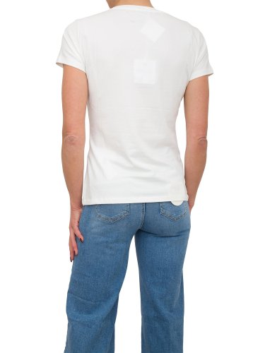 Женская футболка LIU JO ECS T-SHIRT ST P M/C BIANCO