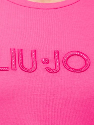 Женская футболка LIU JO ECS T-SHIRT ST P M/C FUCSIA