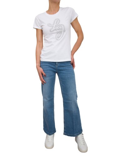 Женские джинсы LIU JO ECS B.UP PARFAIT CROPPED REG.W BLU DENIM