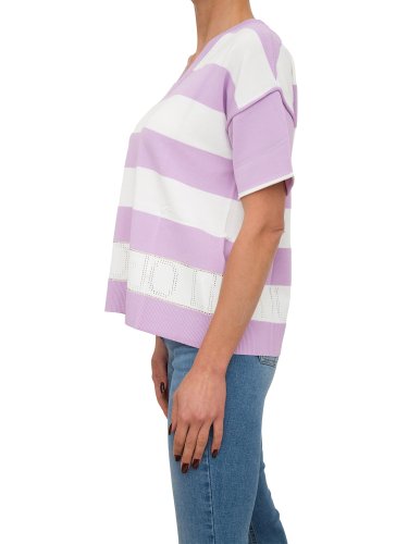 Женская футболка LIU JO ECS MAGLIA CHIUSA M/C LILLA