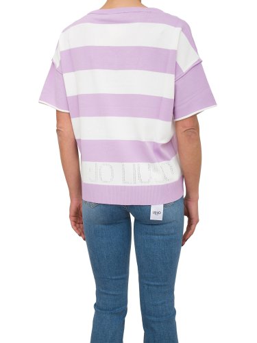 Женская футболка LIU JO ECS MAGLIA CHIUSA M/C LILLA