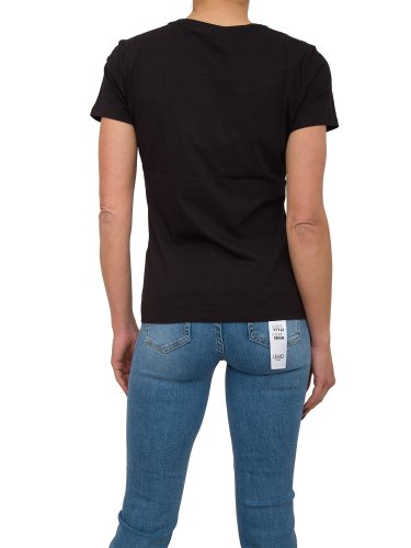 Жіноча футболка LIU JO ECS T-SHIRT ST P M/C NERO
