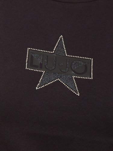 Жіноча футболка LIU JO ECS T-SHIRT ST P M/C NERO