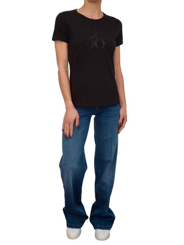 Женская футболка LIU JO ECS T-SHIRT ST P M/C NERO
