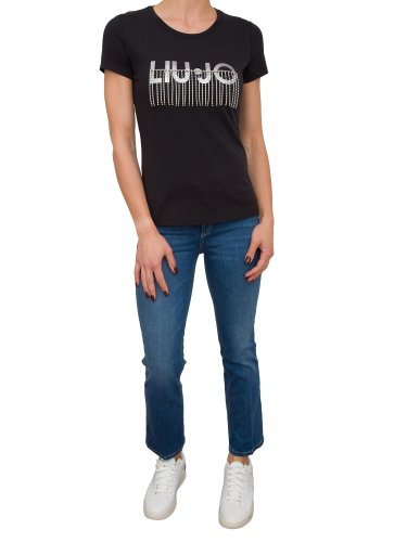 Жіноча футболка LIU JO T-SHIRT MODA M/C NERO