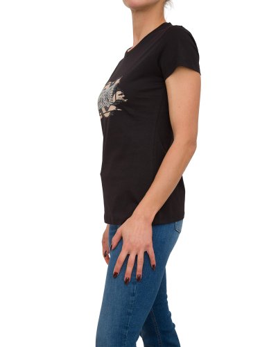 Жіноча футболка LIU JO ECS T-SHIRT MODA M/C NERO