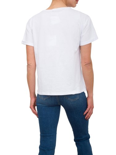 Женская футболка LIU JO T-SHIRT MODA M/C BIANCO